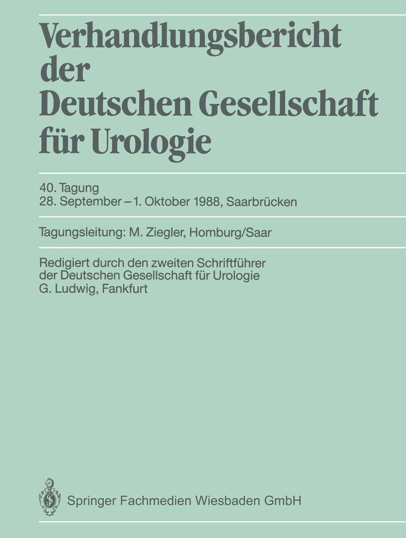 Titlebook: 40. Tagung, 28. September–1. Oktober 1988, Saarbrücken; Manfred Ziegler,Gerd Ludwig (Direktor) Conference proceedings 1989 Springer-Verlag Titlebook: 40. Tagung, 28. September–1. Oktober 1988, Saarbrücken; Manfred Ziegler,Gerd Ludwig (Direktor) Conference proceedings 1989 Springer-Verlag