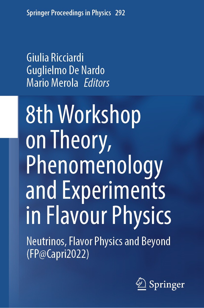 Titlebook: 8th Workshop on Theory, Phenomenology and Experiments in Flavour Physics; Neutrinos, Flavor Ph Giulia Ricciardi,Guglielmo De Nardo,Mario Me Titlebook: 8th Workshop on Theory, Phenomenology and Experiments in Flavour Physics; Neutrinos, Flavor Ph Giulia Ricciardi,Guglielmo De Nardo,Mario Me
