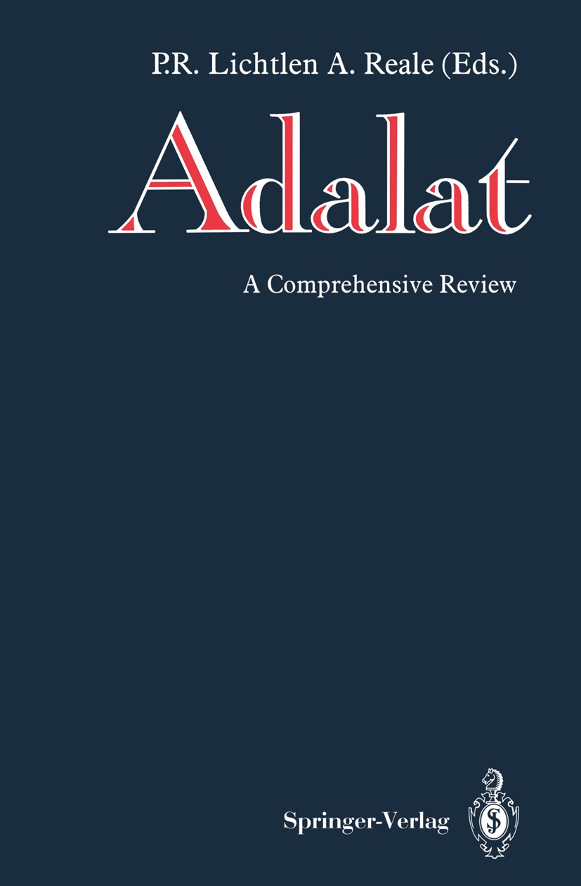 Titlebook: Adalat; A Comprehensive Revi P. R. Lichtlen,A. Reale Conference proceedings 1991 Springer-Verlag Berlin Heidelberg 1991 Dementia.Kalziumant Titlebook: Adalat; A Comprehensive Revi P. R. Lichtlen,A. Reale Conference proceedings 1991 Springer-Verlag Berlin Heidelberg 1991 Dementia.Kalziumant