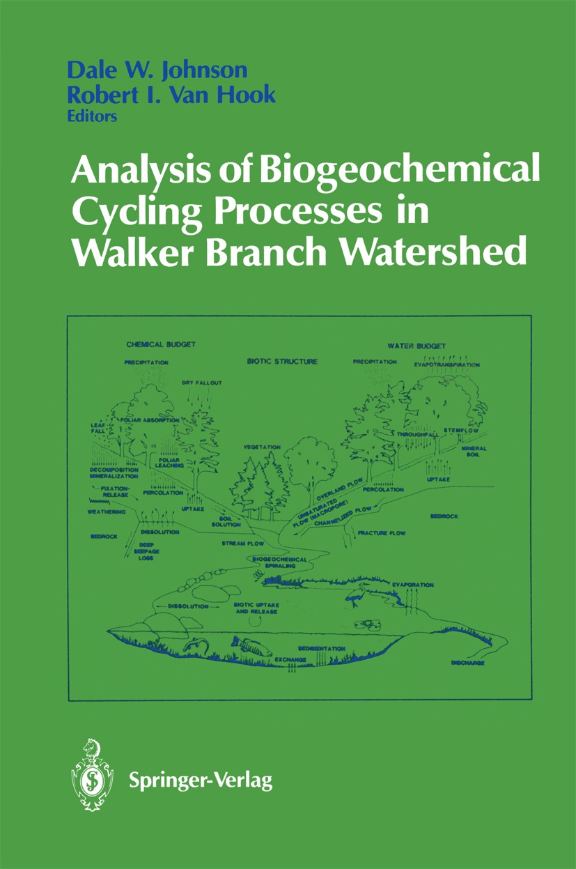 Titlebook: Analysis of Biogeochemical Cycling Processes in Walker Branch Watershed; Dale W. Johnson,Robert I. Hook Textbook 1989 Springer-Verlag New Titlebook: Analysis of Biogeochemical Cycling Processes in Walker Branch Watershed; Dale W. Johnson,Robert I. Hook Textbook 1989 Springer-Verlag New