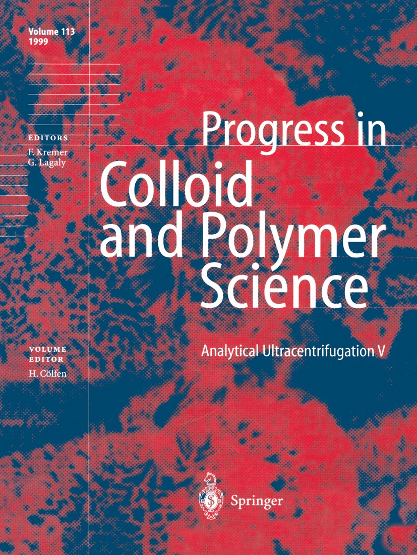 Titlebook: Analytical Ultracentrifugation V; Helmut Cölfen Conference proceedings 1999 Springer-Verlag Berlin Heidelberg 1999 Kolloide.Polyamid.Polym Titlebook: Analytical Ultracentrifugation V; Helmut Cölfen Conference proceedings 1999 Springer-Verlag Berlin Heidelberg 1999 Kolloide.Polyamid.Polym