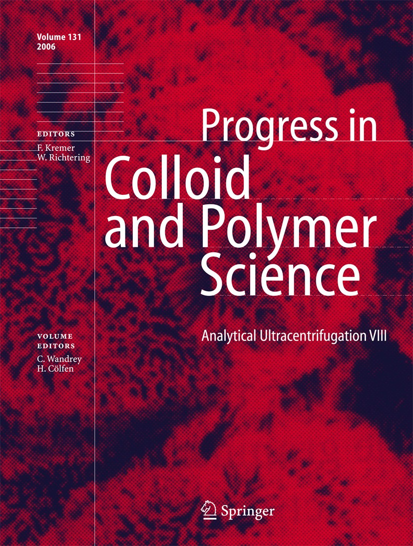 Titlebook: Analytical Ultracentrifugation VIII; Christine Wandrey,Helmut Cölfen Conference proceedings 2006 Springer-Verlag Berlin Heidelberg 2006 An Titlebook: Analytical Ultracentrifugation VIII; Christine Wandrey,Helmut Cölfen Conference proceedings 2006 Springer-Verlag Berlin Heidelberg 2006 An
