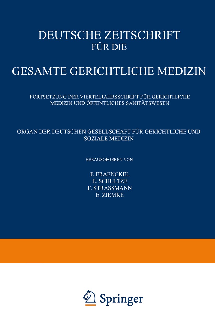 Titlebook: Beitrag zur Lehre vom Kindesmord; Kurt Haun Book 1927 Springer-Verlag Berlin Heidelberg 1927 Kriminologie.Lehre.Medizin.Mord.Rechtsmedizin Titlebook: Beitrag zur Lehre vom Kindesmord; Kurt Haun Book 1927 Springer-Verlag Berlin Heidelberg 1927 Kriminologie.Lehre.Medizin.Mord.Rechtsmedizin