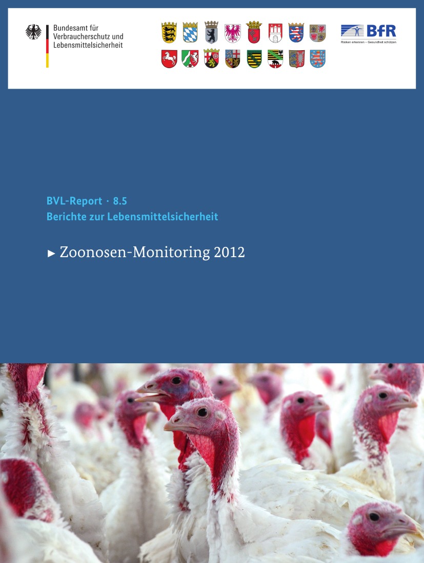 Titlebook: Berichte zur Lebensmittelsicherheit 2012; Zoonosen-Monitoring Bundesamt für Verbraucherschutz und Lebensmittelsi Book 2014 Bundesamt für Ve Titlebook: Berichte zur Lebensmittelsicherheit 2012; Zoonosen-Monitoring Bundesamt für Verbraucherschutz und Lebensmittelsi Book 2014 Bundesamt für Ve
