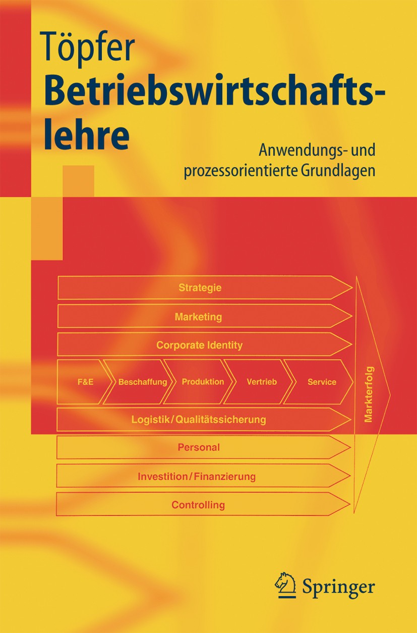 Titlebook: Betriebswirtschaftslehre; Anwendungs- und proz Armin Töpfer Textbook 20051st edition Springer-Verlag Berlin Heidelberg 2005 Anwendungsorien Titlebook: Betriebswirtschaftslehre; Anwendungs- und proz Armin Töpfer Textbook 20051st edition Springer-Verlag Berlin Heidelberg 2005 Anwendungsorien