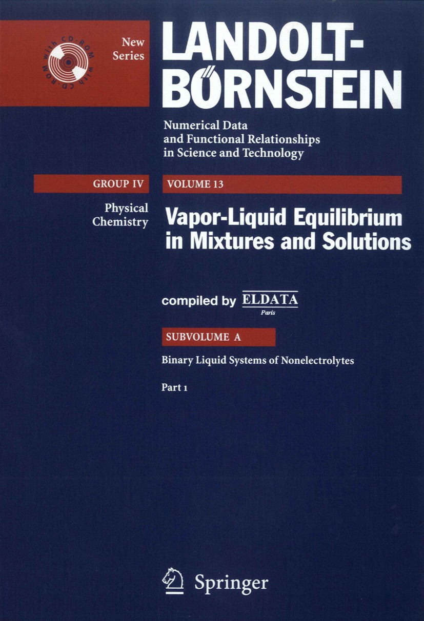 Titlebook: Part 1; H.V. Kehiaian Book 20071st edition Springer-Verlag Berlin Heidelberg 2007 Activity coefficients.Excess Gibbs energy.Mixtures.Nonel Titlebook: Part 1; H.V. Kehiaian Book 20071st edition Springer-Verlag Berlin Heidelberg 2007 Activity coefficients.Excess Gibbs energy.Mixtures.Nonel