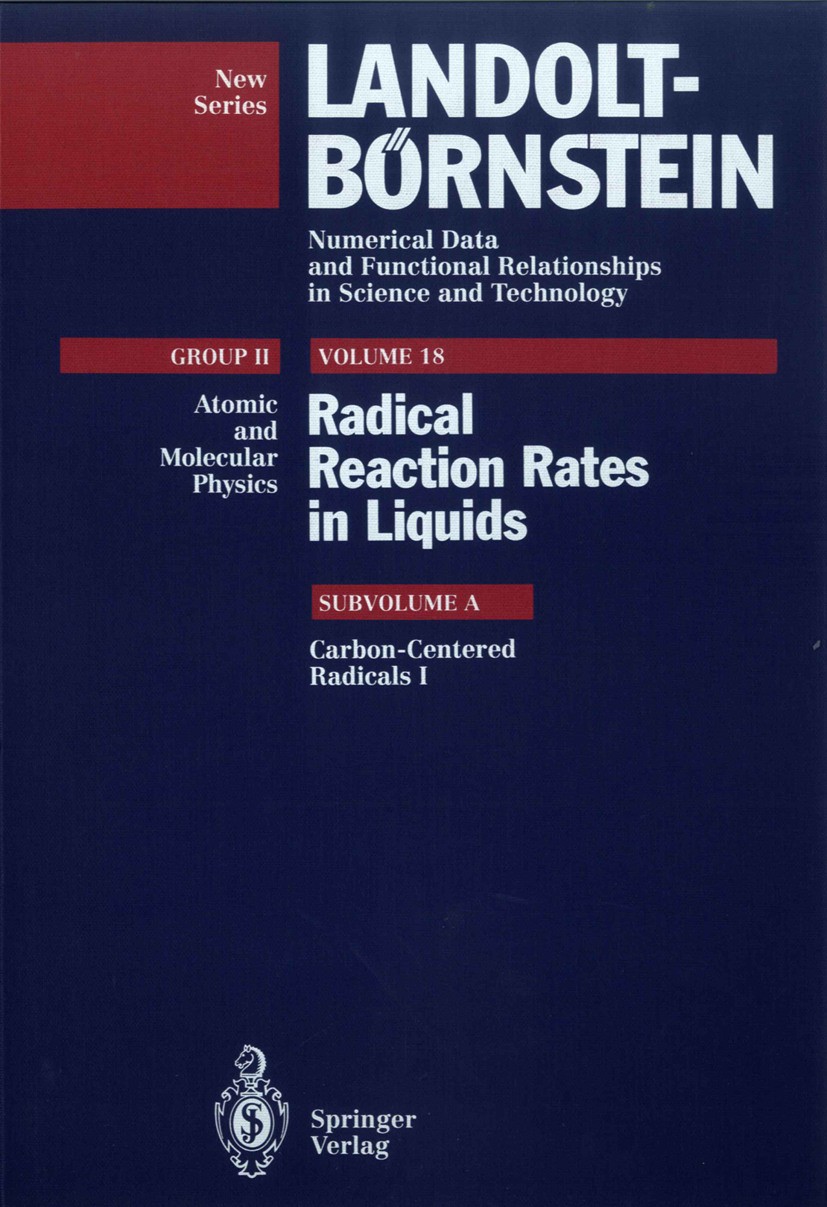 Titlebook: Carbon-Centered Radicals I; H. Fischer Book 1994Latest edition Springer-Verlag Berlin Heidelberg 1994 Chemical synthesis.electron.radiatio Titlebook: Carbon-Centered Radicals I; H. Fischer Book 1994Latest edition Springer-Verlag Berlin Heidelberg 1994 Chemical synthesis.electron.radiatio