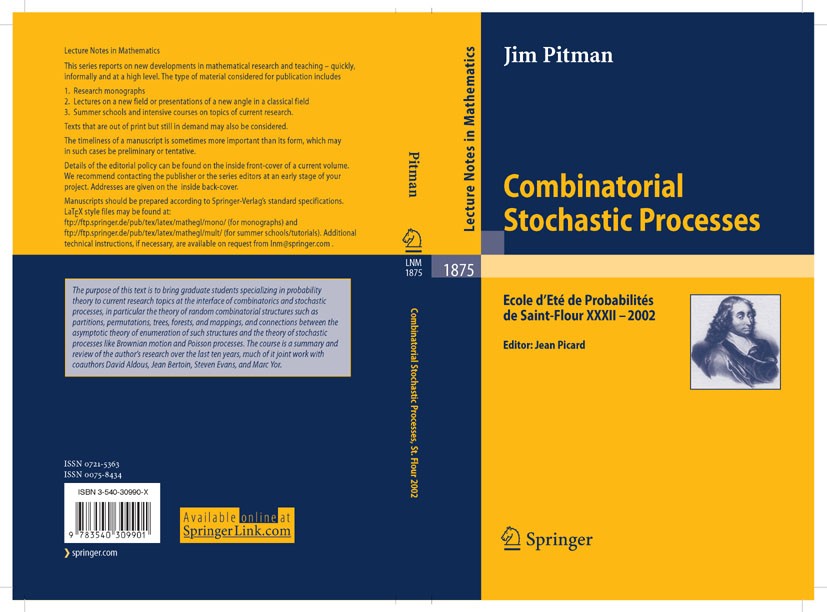 Titlebook: Combinatorial Stochastic Processes; Ecole d‘Eté de Proba Jim Pitman,Jean Picard Book 2006 Springer-Verlag Berlin Heidelberg 2006 Bessel pro Titlebook: Combinatorial Stochastic Processes; Ecole d‘Eté de Proba Jim Pitman,Jean Picard Book 2006 Springer-Verlag Berlin Heidelberg 2006 Bessel pro
