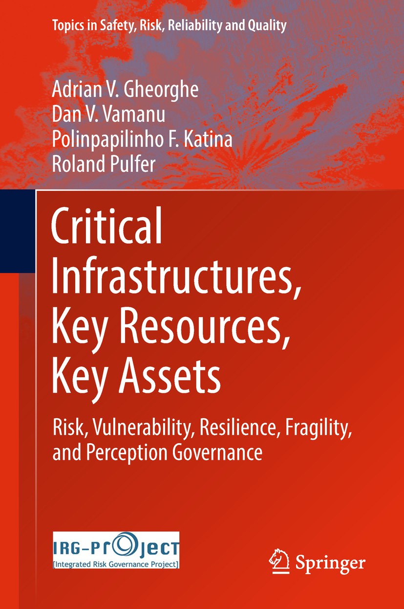 Titlebook: Critical Infrastructures, Key Resources, Key Assets; Risk, Vulnerability, Adrian V. Gheorghe,Dan V. Vamanu,Roland Pulfer Book 2018 Springer Titlebook: Critical Infrastructures, Key Resources, Key Assets; Risk, Vulnerability, Adrian V. Gheorghe,Dan V. Vamanu,Roland Pulfer Book 2018 Springer