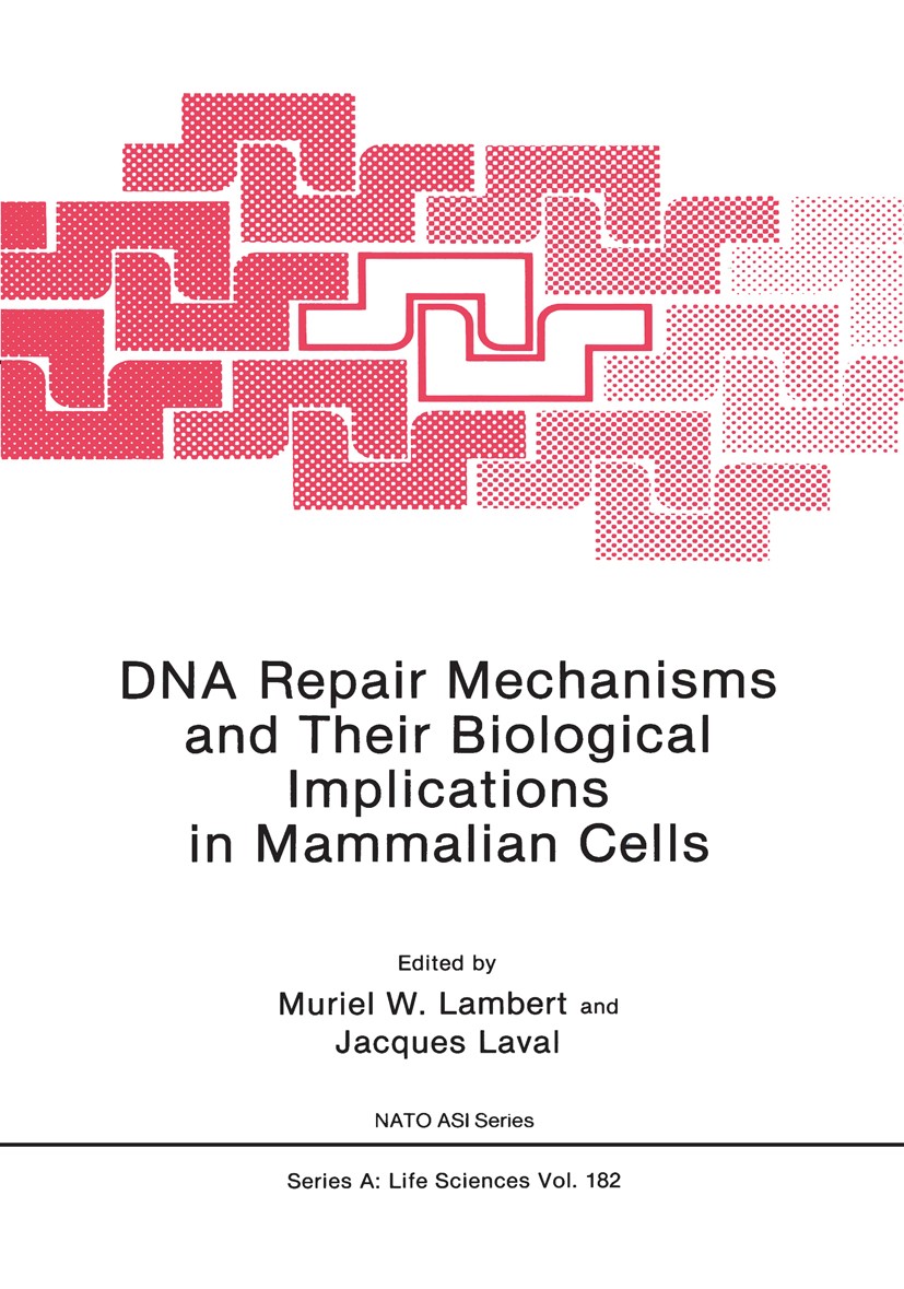 Titlebook: DNA Repair Mechanisms and Their Biological Implications in Mammalian Cells; Muriel W. Lambert,Jacques Laval Book 1989 Springer Science+Bus Titlebook: DNA Repair Mechanisms and Their Biological Implications in Mammalian Cells; Muriel W. Lambert,Jacques Laval Book 1989 Springer Science+Bus