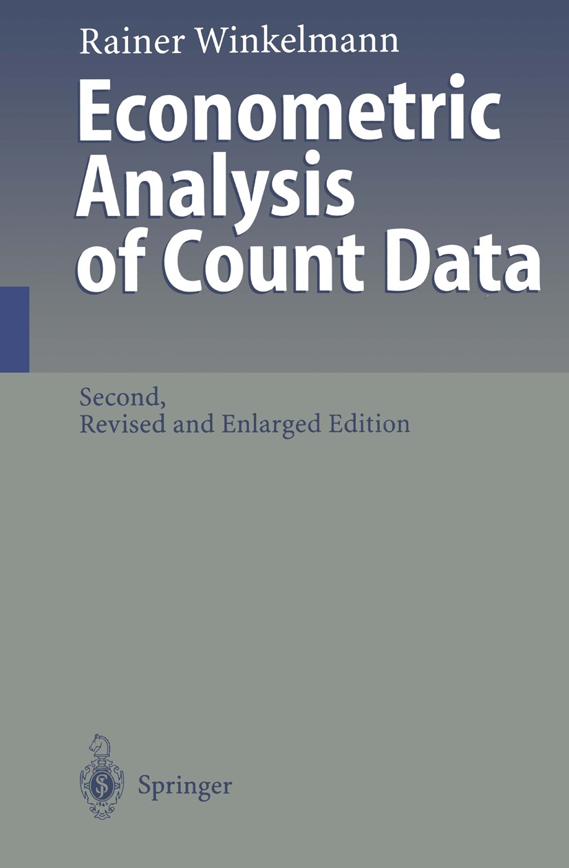 Titlebook: Econometric Analysis of Count Data; Rainer Winkelmann Book 19972nd edition Springer-Verlag Berlin Heidelberg 1997 Conditional Distribution Titlebook: Econometric Analysis of Count Data; Rainer Winkelmann Book 19972nd edition Springer-Verlag Berlin Heidelberg 1997 Conditional Distribution