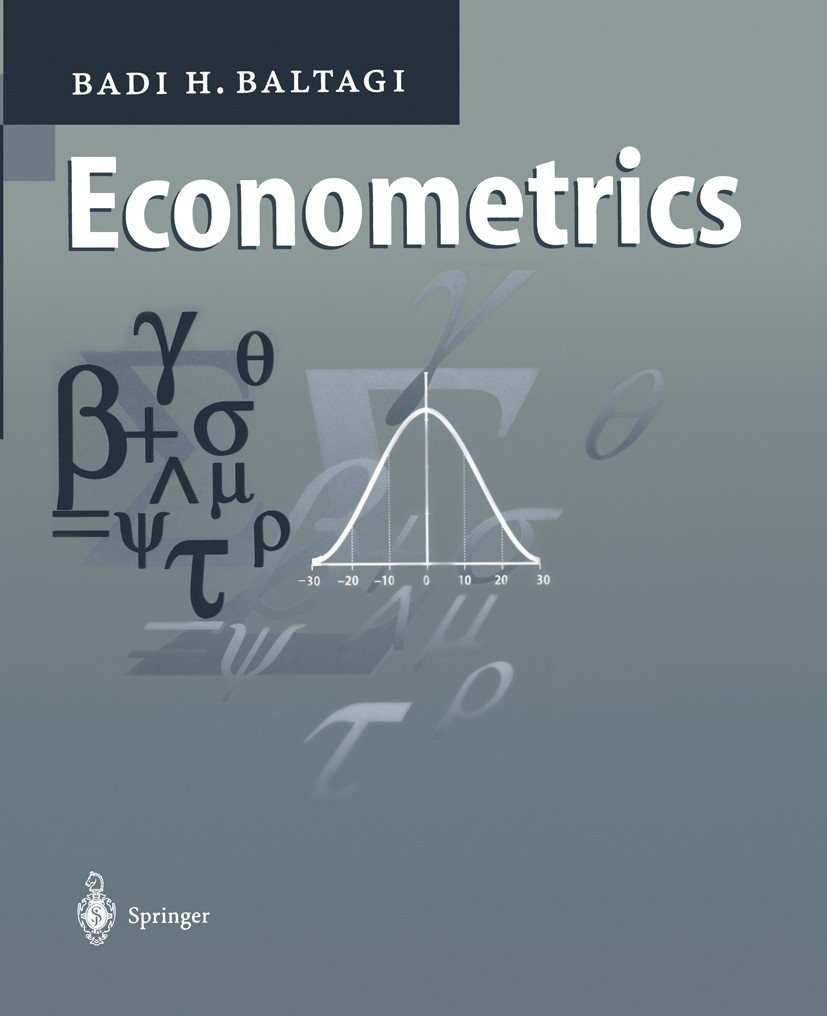 Titlebook: Econometrics; Badi H. Baltagi Textbook 19981st edition Springer-Verlag Berlin Heidelberg 1998 cointegration.econometrics.integration.panel Titlebook: Econometrics; Badi H. Baltagi Textbook 19981st edition Springer-Verlag Berlin Heidelberg 1998 cointegration.econometrics.integration.panel