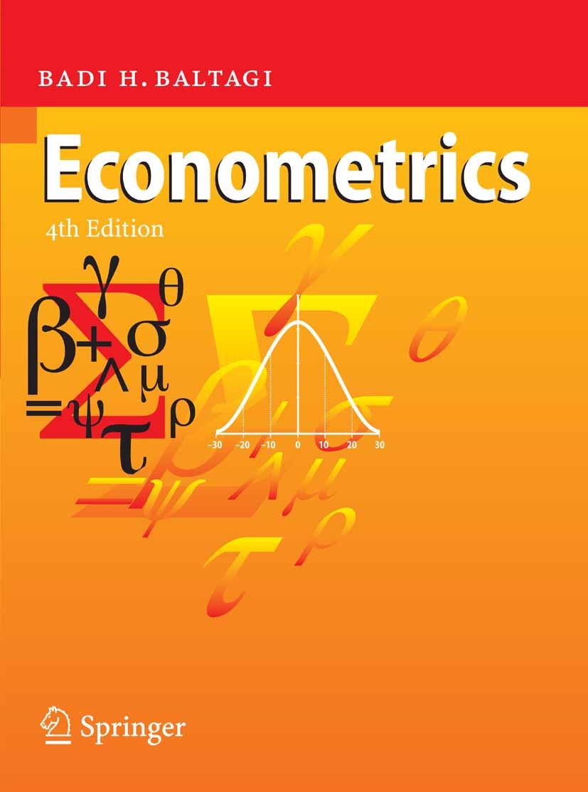Titlebook: Econometrics; Badi H. Baltagi Textbook 20084th edition Springer-Verlag Berlin Heidelberg 2008 Microeconometrics.Multiple Regression.Panel Titlebook: Econometrics; Badi H. Baltagi Textbook 20084th edition Springer-Verlag Berlin Heidelberg 2008 Microeconometrics.Multiple Regression.Panel