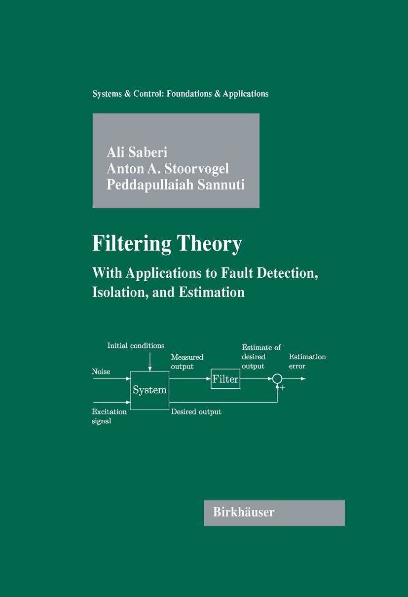 Titlebook: Filtering Theory; With Applications to Ali Saberi,Anton A. Stoorvogel,Peddapullaiah Sannu Book 2007 Birkhäuser Boston 2007 Bias.Filter.H-in Titlebook: Filtering Theory; With Applications to Ali Saberi,Anton A. Stoorvogel,Peddapullaiah Sannu Book 2007 Birkhäuser Boston 2007 Bias.Filter.H-in