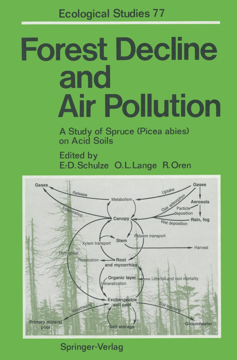 Titlebook: Forest Decline and Air Pollution; A Study of Spruce (P Ernst-Detlef Schulze,Otto L. Lange,Ram Oren Conference proceedings 1989 Springer-Ver Titlebook: Forest Decline and Air Pollution; A Study of Spruce (P Ernst-Detlef Schulze,Otto L. Lange,Ram Oren Conference proceedings 1989 Springer-Ver