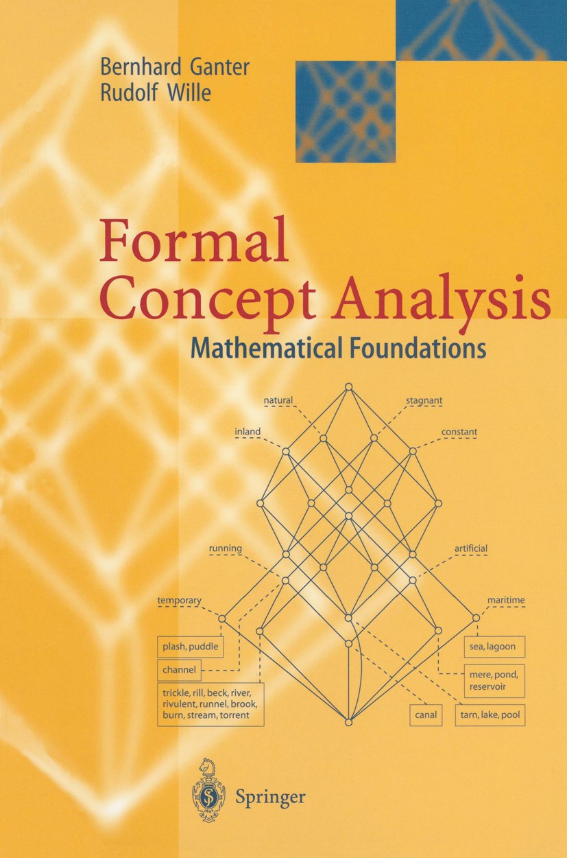 Titlebook: Formal Concept Analysis; Mathematical Foundat Bernhard Ganter,Rudolf Wille Textbook 19991st edition Springer-Verlag Berlin Heidelberg 1999 Titlebook: Formal Concept Analysis; Mathematical Foundat Bernhard Ganter,Rudolf Wille Textbook 19991st edition Springer-Verlag Berlin Heidelberg 1999