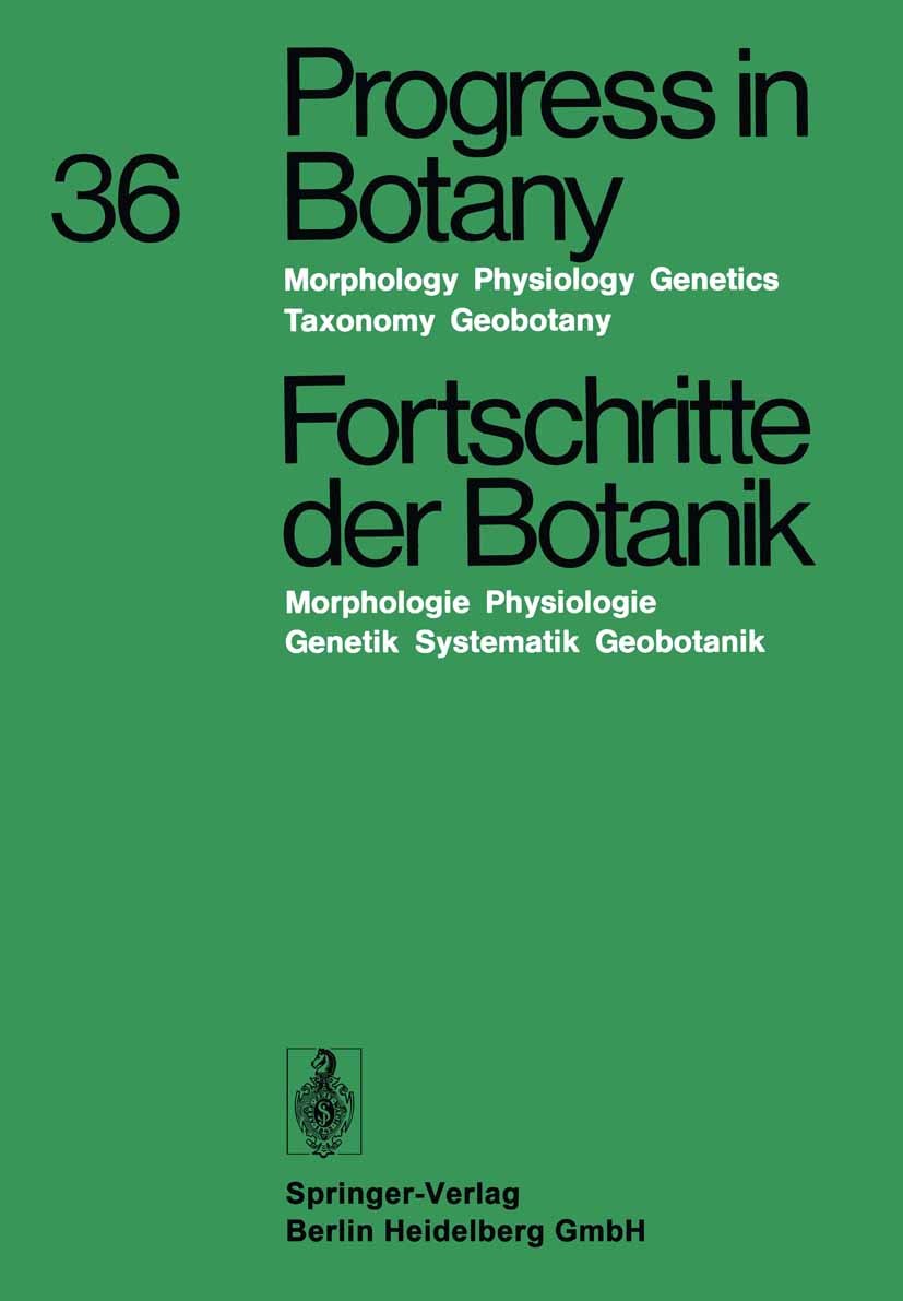 Titlebook: Fortschritte der Botanik; Morphologie - Physio Heinz Ellenberg,Karl Esser,Hubert Ziegler Book 1974 Springer-Verlag Berlin Heidelberg 1974 B Titlebook: Fortschritte der Botanik; Morphologie - Physio Heinz Ellenberg,Karl Esser,Hubert Ziegler Book 1974 Springer-Verlag Berlin Heidelberg 1974 B