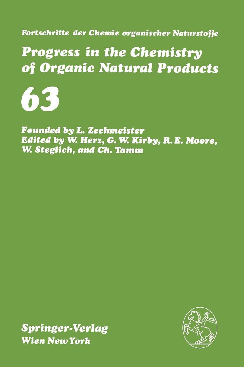 Titlebook: Fortschritte der Chemie organischer Naturstoffe / Progress in the Chemistry of Organic Natural Produ; J. Cárdenas,B. Esquivel,L. Rodríguez Titlebook: Fortschritte der Chemie organischer Naturstoffe / Progress in the Chemistry of Organic Natural Produ; J. Cárdenas,B. Esquivel,L. Rodríguez