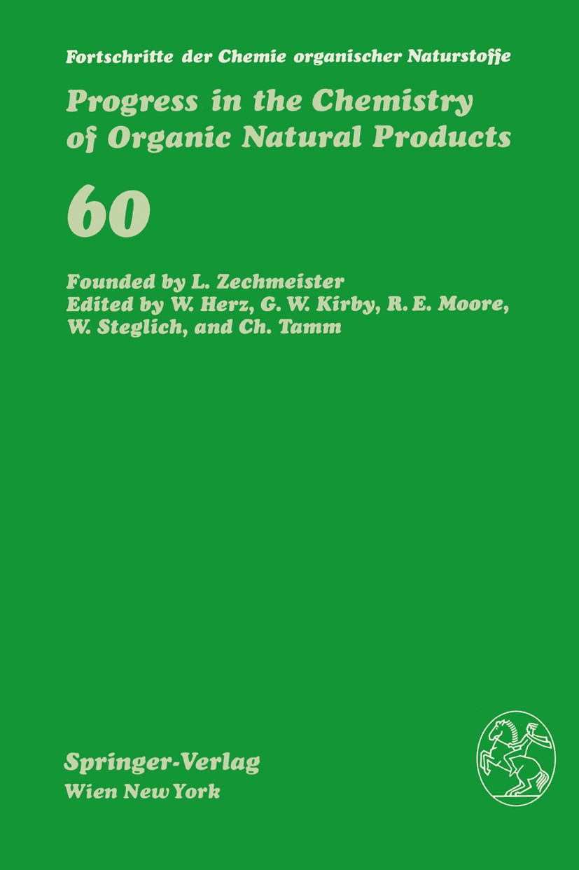 Titlebook: Fortschritte der Chemie organischer Naturstoffe / Progress in the Chemistry of Organic Natural Produ; C. A. A. Boeckl,A.-M. Eklund,I. Wahl Titlebook: Fortschritte der Chemie organischer Naturstoffe / Progress in the Chemistry of Organic Natural Produ; C. A. A. Boeckl,A.-M. Eklund,I. Wahl