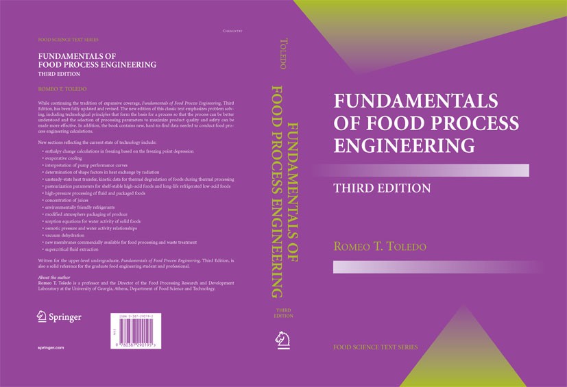 Titlebook: Fundamentals of Food Process Engineering; Romeo T. Toledo Textbook 20073rd edition Springer-Verlag US 2007 Chemical reaction.Food Engineer Titlebook: Fundamentals of Food Process Engineering; Romeo T. Toledo Textbook 20073rd edition Springer-Verlag US 2007 Chemical reaction.Food Engineer