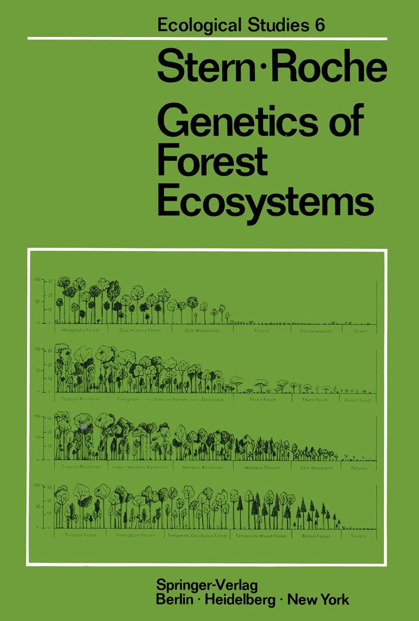 Titlebook: Genetics of Forest Ecosystems; Klaus Stern,Laurence Roche Book 1974 Springer-Verlag Berlin · Heidelberg 1974 Forstgenetik.Forstökologie.St Titlebook: Genetics of Forest Ecosystems; Klaus Stern,Laurence Roche Book 1974 Springer-Verlag Berlin · Heidelberg 1974 Forstgenetik.Forstökologie.St
