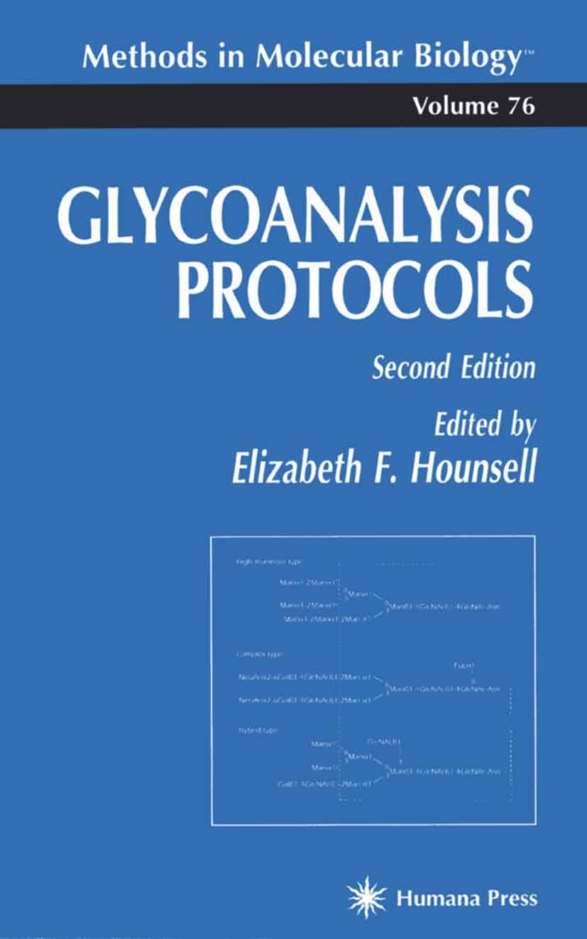Titlebook: Glycoanalysis Protocols; Elizabeth F. Hounsell Book 1998Latest edition Humana Press 1998 Titlebook: Glycoanalysis Protocols; Elizabeth F. Hounsell Book 1998Latest edition Humana Press 1998