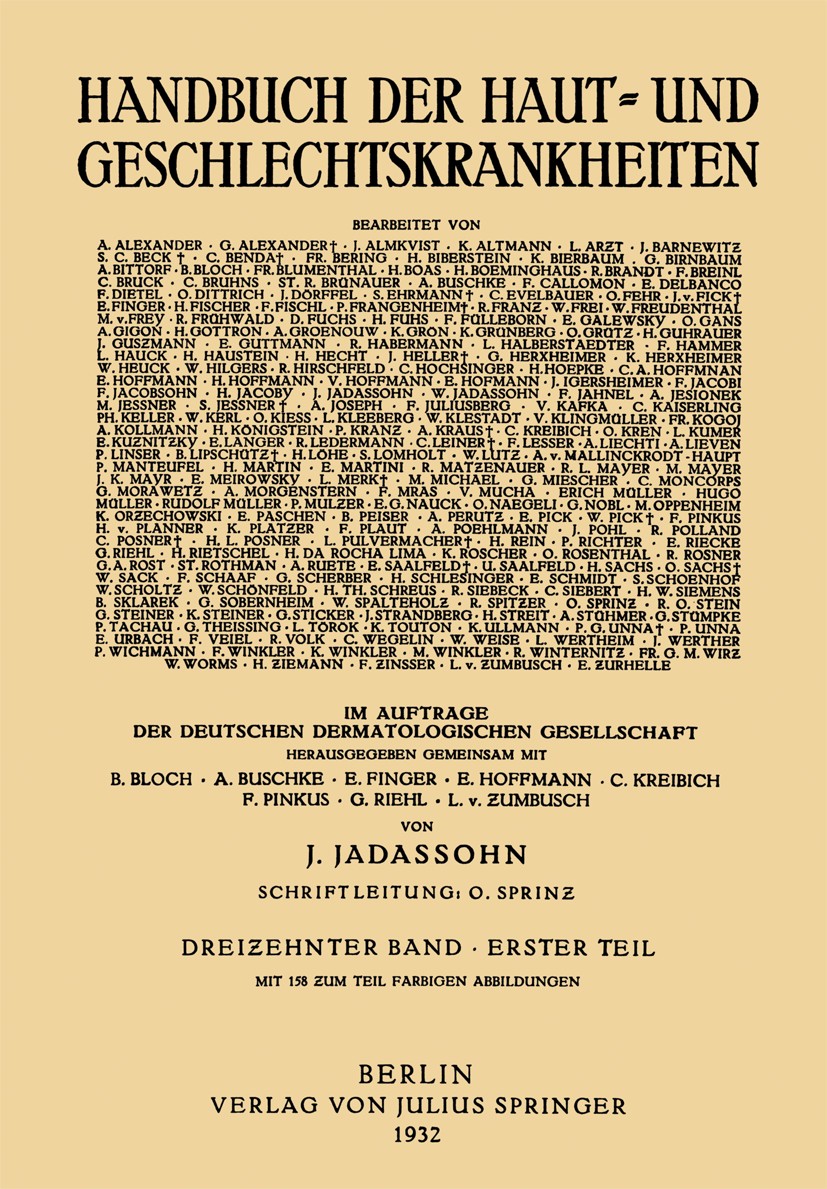 Titlebook: Haare und Haarboden Schweissdrüsen · Talgdrüsen; E. Galewsky,J. K. Mayr,R. O. Stein Book 1932 Springer-Verlag Berlin Heidelberg 1932 Derma Titlebook: Haare und Haarboden Schweissdrüsen · Talgdrüsen; E. Galewsky,J. K. Mayr,R. O. Stein Book 1932 Springer-Verlag Berlin Heidelberg 1932 Derma