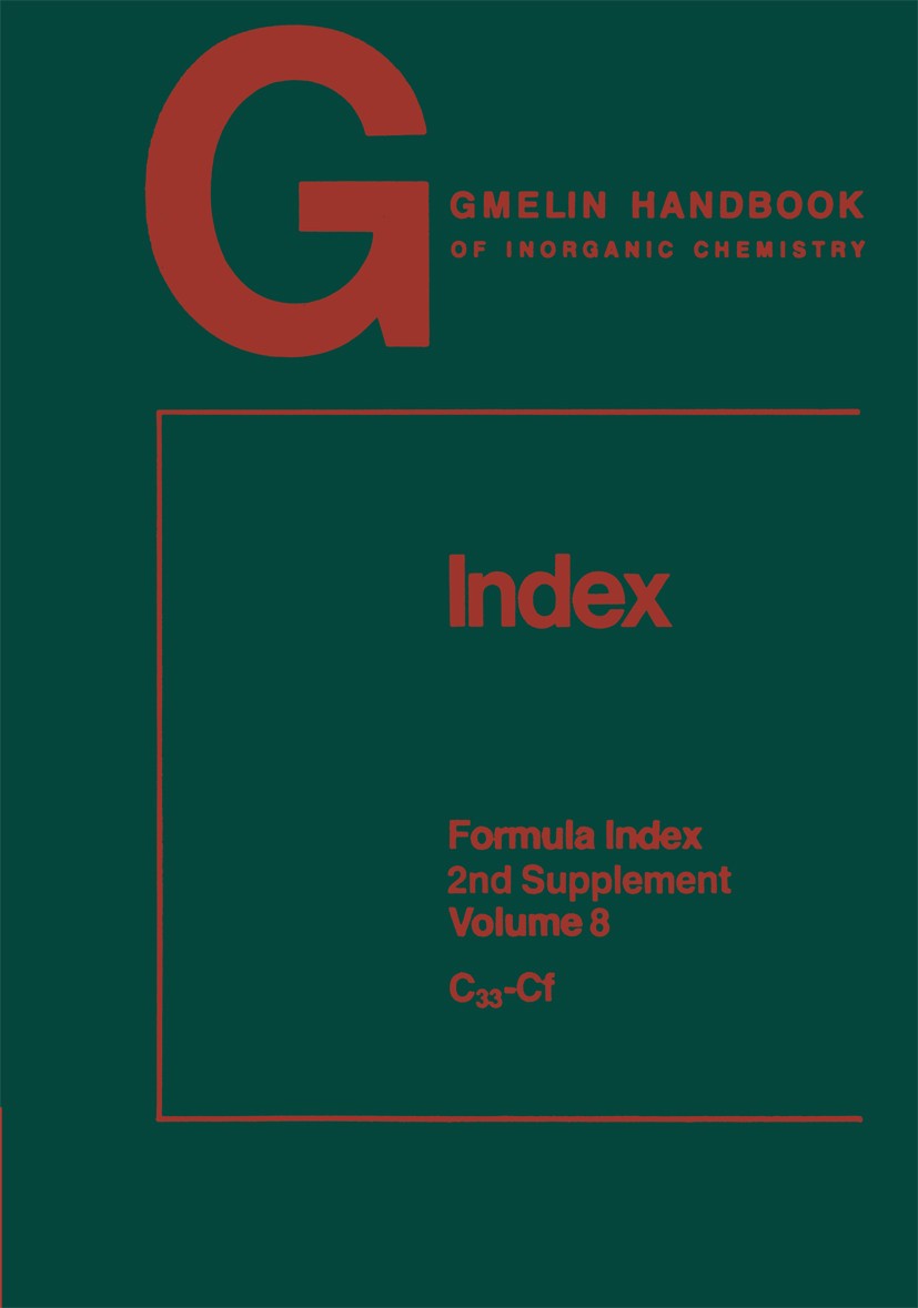 Titlebook: Index; Formula Index 2nd Su Rainer Bohrer,Helga Hartwig,Rudolf Warncke,Helga H Book 1989Latest edition Springer-Verlag Berlin Heidelberg 19 Titlebook: Index; Formula Index 2nd Su Rainer Bohrer,Helga Hartwig,Rudolf Warncke,Helga H Book 1989Latest edition Springer-Verlag Berlin Heidelberg 19