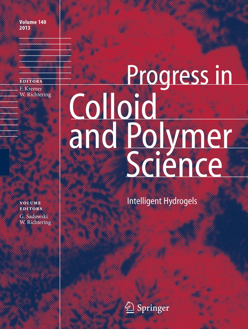 Titlebook: Intelligent Hydrogels; Gabriele Sadowski,Walter Richtering Conference proceedings 2013 Springer International Publishing Switzerland 2013 Titlebook: Intelligent Hydrogels; Gabriele Sadowski,Walter Richtering Conference proceedings 2013 Springer International Publishing Switzerland 2013