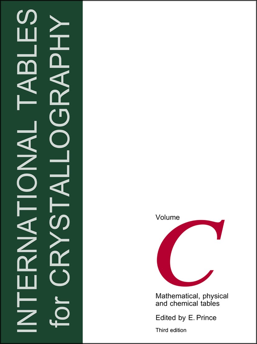 Titlebook: International Tables for Crystallography,Volume C; Mathematical, Physic E. Prince Reference work 2004Latest edition Springer Science+Busine Titlebook: International Tables for Crystallography,Volume C; Mathematical, Physic E. Prince Reference work 2004Latest edition Springer Science+Busine
