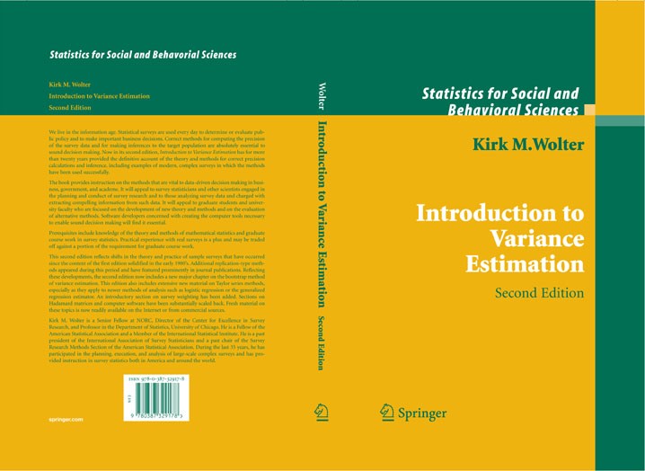 Titlebook: Introduction to Variance Estimation; Kirk M. Wolter Book 2007 Springer-Verlag New York 2007 Estimator.Evaluation.Excel.Logistic Regression Titlebook: Introduction to Variance Estimation; Kirk M. Wolter Book 2007 Springer-Verlag New York 2007 Estimator.Evaluation.Excel.Logistic Regression