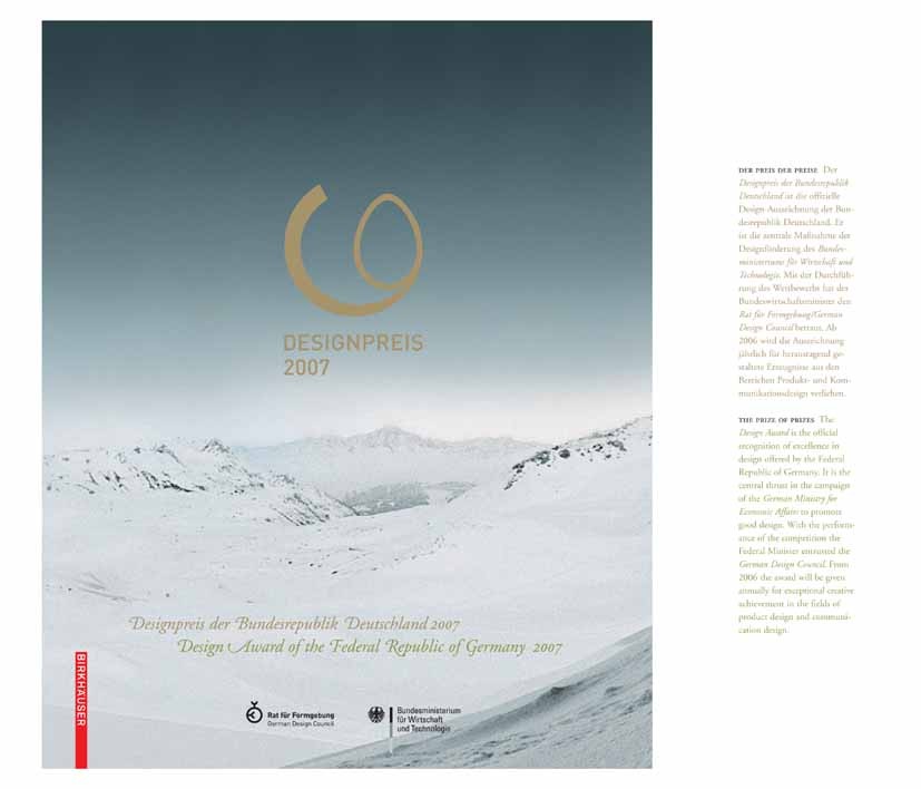Titlebook: Designpreis der Bundesrepublik Deutschland 2007 / Design Award of the Federal Republic of Germany 20; Rat für Formgebung Book 2007Latest e Titlebook: Designpreis der Bundesrepublik Deutschland 2007 / Design Award of the Federal Republic of Germany 20; Rat für Formgebung Book 2007Latest e