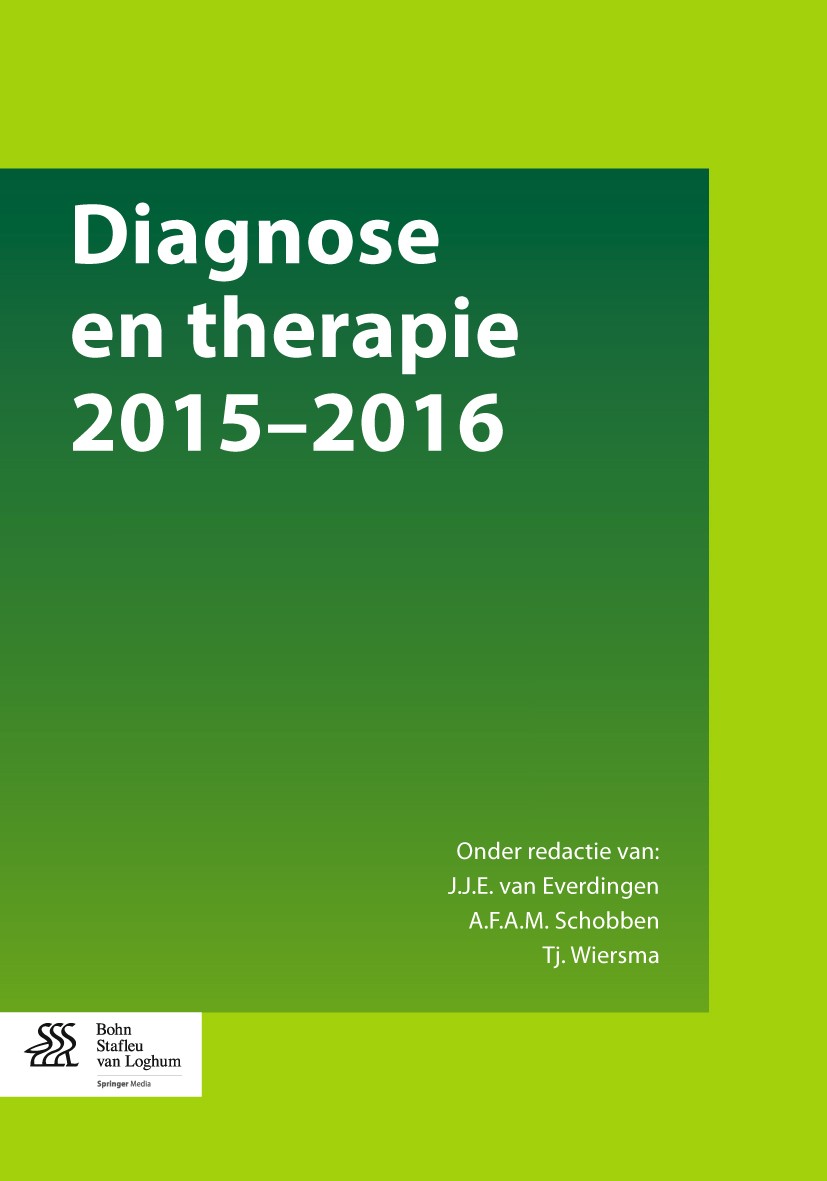 Titlebook: Diagnose en therapie 2015-2016; J.J.E. Everdingen,A.F.A.M. Schobben,Tj. Wiersma Book 2014 The Editor(s) (if applicable) and The Author(s), Titlebook: Diagnose en therapie 2015-2016; J.J.E. Everdingen,A.F.A.M. Schobben,Tj. Wiersma Book 2014 The Editor(s) (if applicable) and The Author(s),