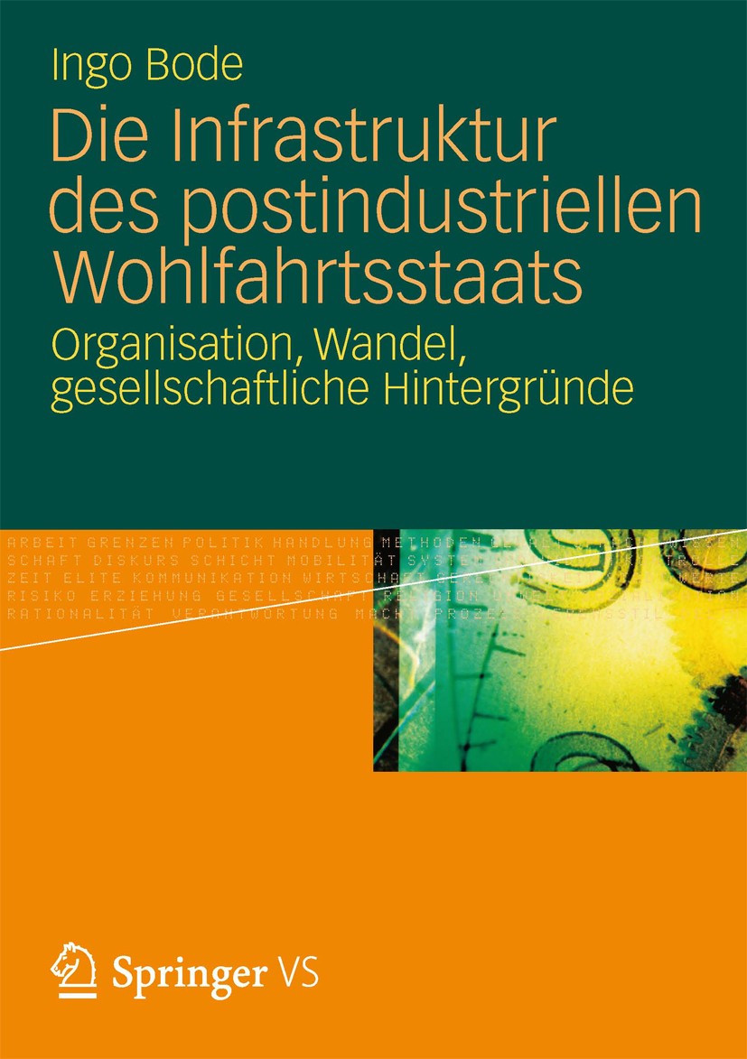 Titlebook: Die Infrastruktur des postindustriellen Wohlfahrtsstaats; Organisation, Wandel Ingo Bode Book 2013 Springer Fachmedien Wiesbaden 2013 Gesel Titlebook: Die Infrastruktur des postindustriellen Wohlfahrtsstaats; Organisation, Wandel Ingo Bode Book 2013 Springer Fachmedien Wiesbaden 2013 Gesel