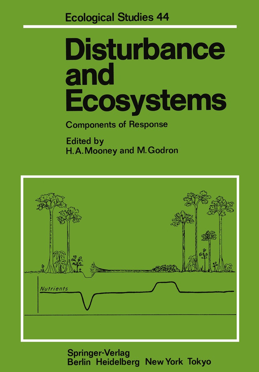 Titlebook: Disturbance and Ecosystems; Components of Respon Harold A. Mooney,M. Godron Conference proceedings 1983 Springer-Verlag Berlin · Heidelberg Titlebook: Disturbance and Ecosystems; Components of Respon Harold A. Mooney,M. Godron Conference proceedings 1983 Springer-Verlag Berlin · Heidelberg