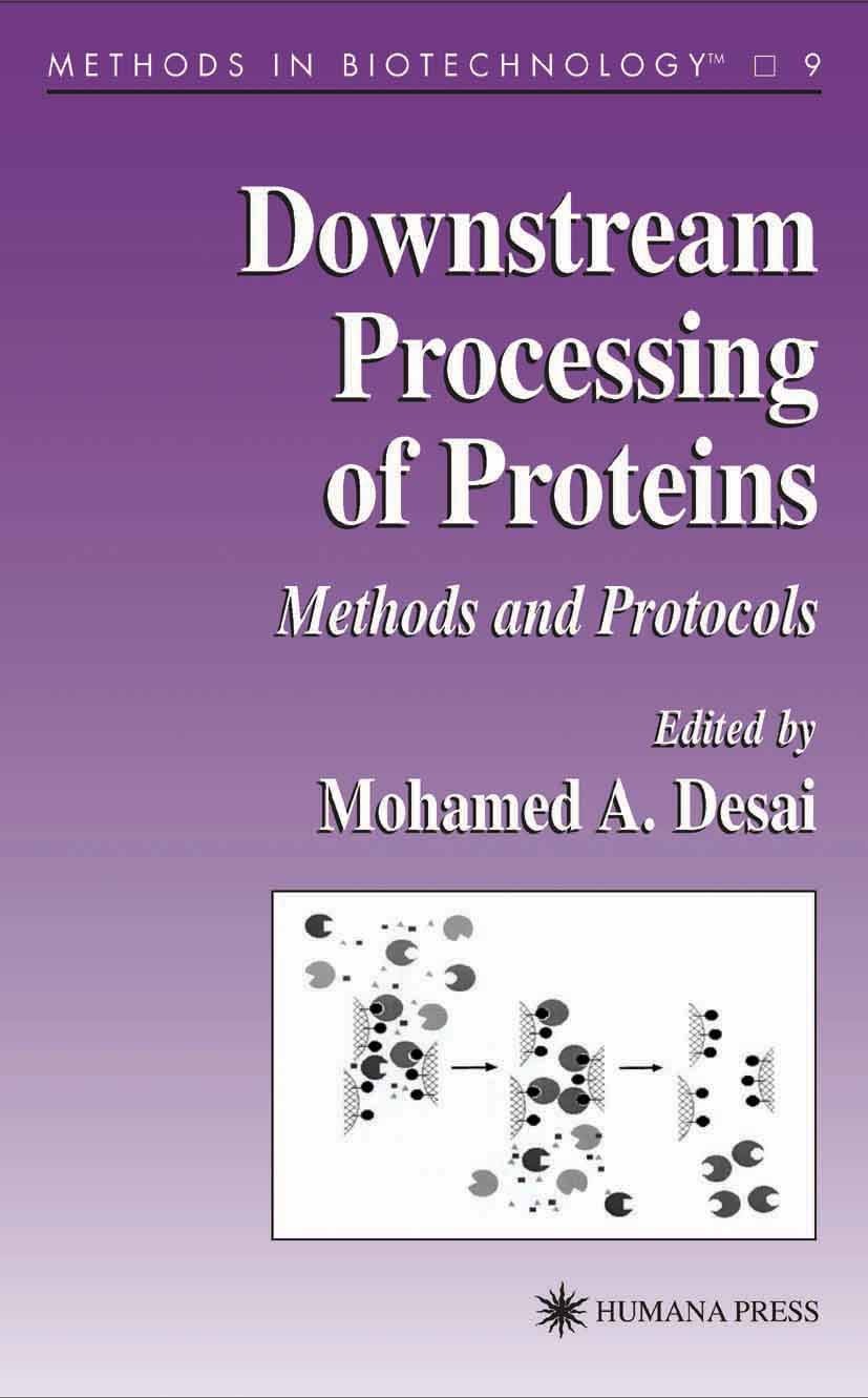 Titlebook: Downstream Processing of Proteins; Methods and Protocol Mohamed A. Desai Book 2000 Humana Press 2000 Titlebook: Downstream Processing of Proteins; Methods and Protocol Mohamed A. Desai Book 2000 Humana Press 2000