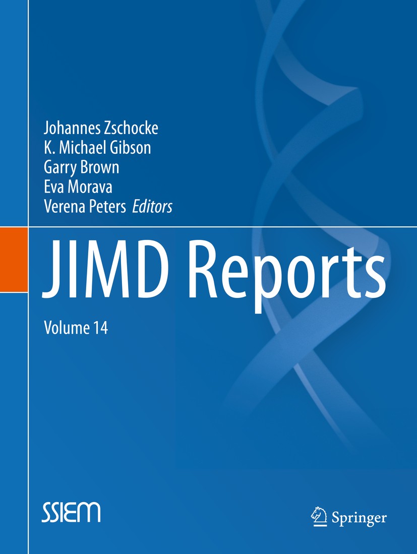 Titlebook: JIMD Reports, Volume 14; Johannes Zschocke,K. Michael Gibson,Verena Peters Book 2014 SSIEM and Springer-Verlag Berlin Heidelberg 2014 endo Titlebook: JIMD Reports, Volume 14; Johannes Zschocke,K. Michael Gibson,Verena Peters Book 2014 SSIEM and Springer-Verlag Berlin Heidelberg 2014 endo
