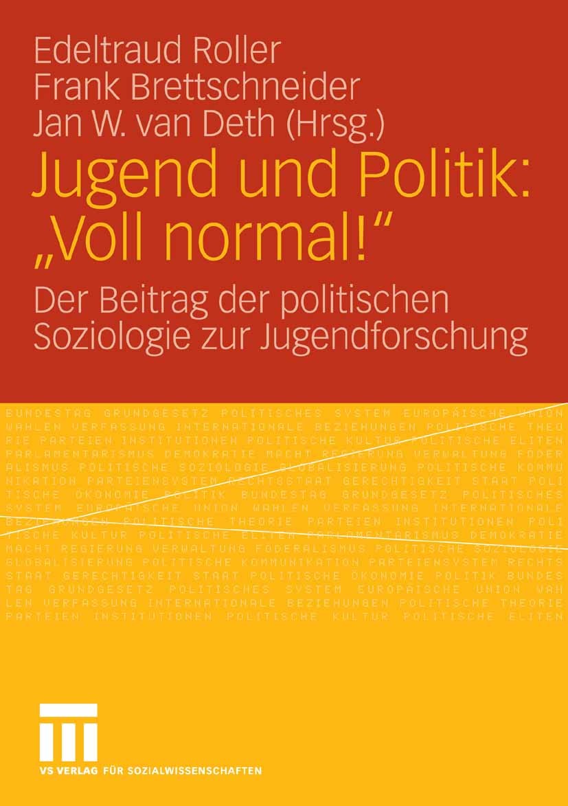 Titlebook: Jugend und Politik: Titlebook: Jugend und Politik: