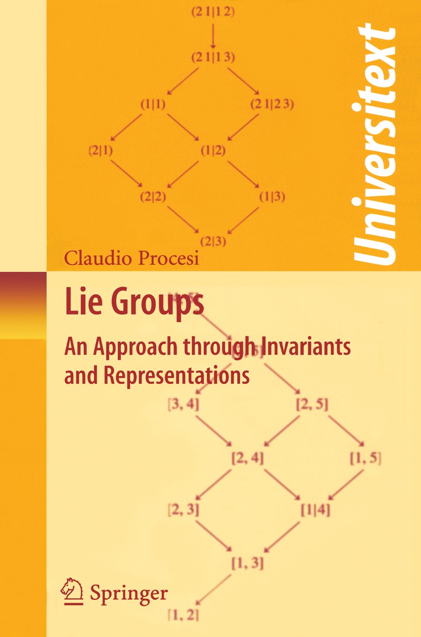 Titlebook: Lie Groups; An Approach through Claudio Procesi Textbook 2007 Springer-Verlag New York 2007 Group representation.algebra.algebraic group.f Titlebook: Lie Groups; An Approach through Claudio Procesi Textbook 2007 Springer-Verlag New York 2007 Group representation.algebra.algebraic group.f
