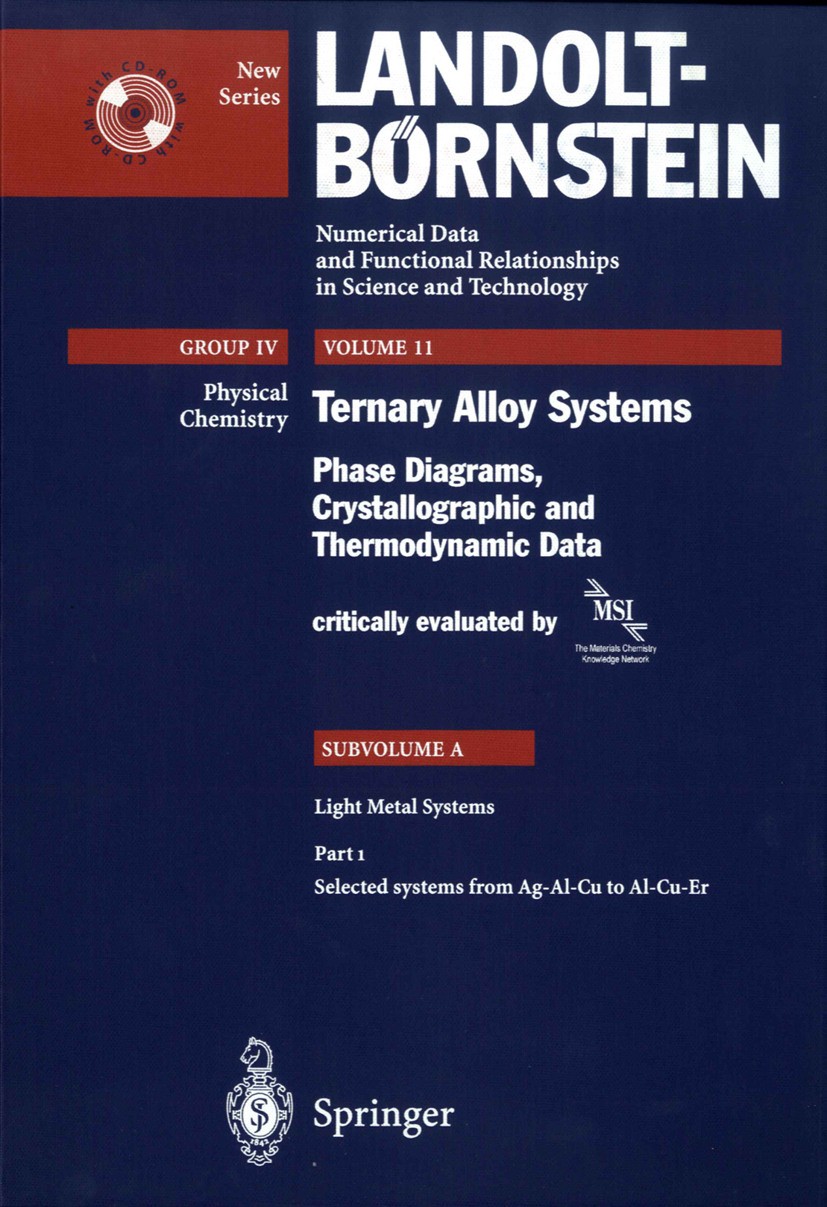 Titlebook: Selected Systems from Ag-Al-Cu to Al-Cu-Er; G. Effenberg,S. Ilyenko Book 2004Latest edition Springer-Verlag Berlin Heidelberg 2004 chromiu Titlebook: Selected Systems from Ag-Al-Cu to Al-Cu-Er; G. Effenberg,S. Ilyenko Book 2004Latest edition Springer-Verlag Berlin Heidelberg 2004 chromiu