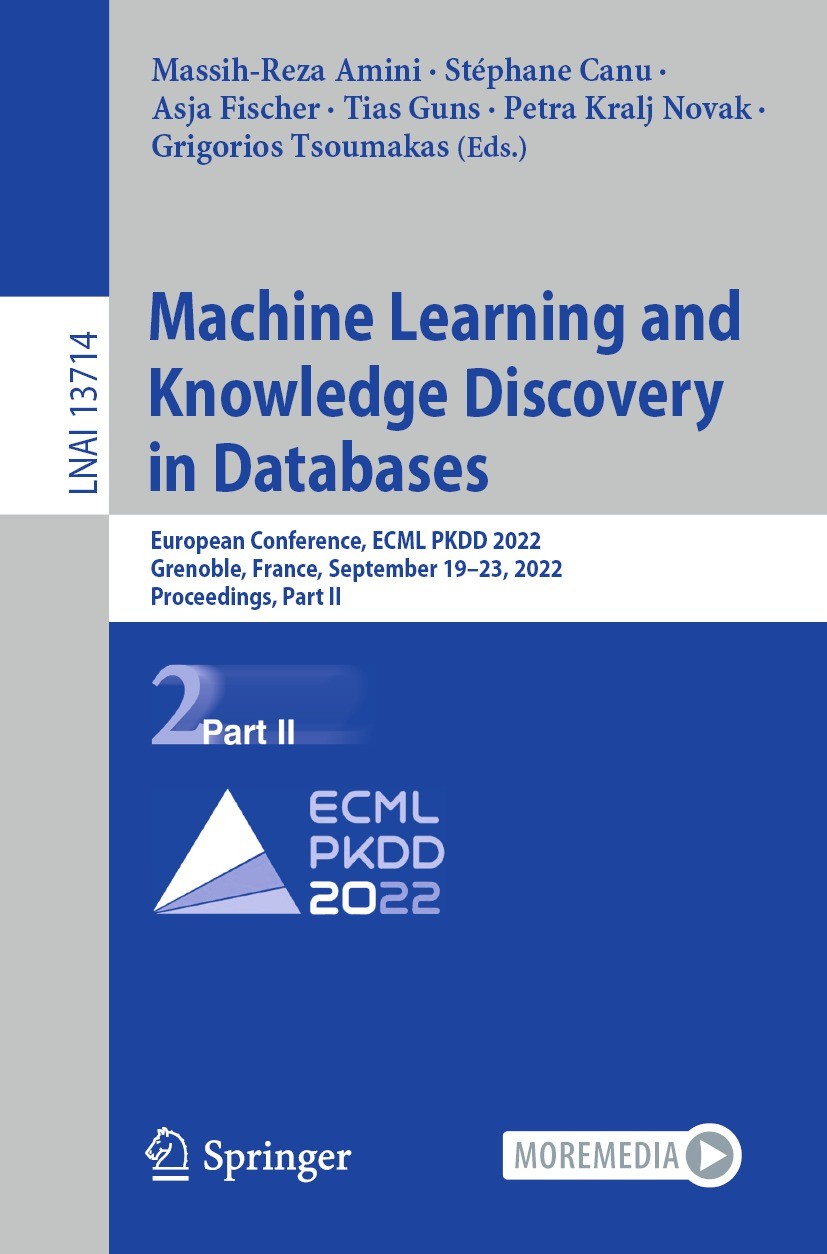 Titlebook: Machine Learning and Knowledge Discovery in Databases; European Conference, Massih-Reza Amini,Stéphane Canu,Grigorios Tsoumaka Conference p Titlebook: Machine Learning and Knowledge Discovery in Databases; European Conference, Massih-Reza Amini,Stéphane Canu,Grigorios Tsoumaka Conference p