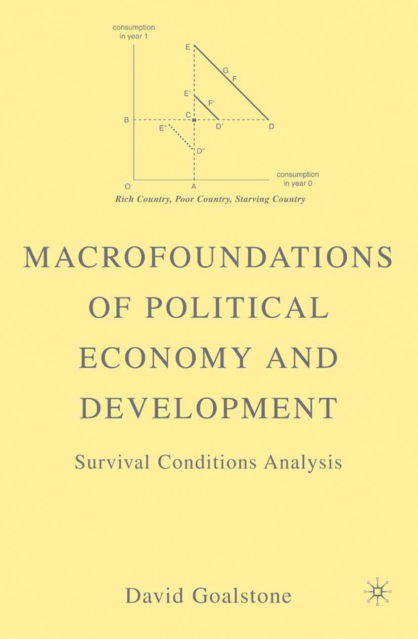Titlebook: Macrofoundations of Political Economy and Development; Survival Conditions David Goalstone Book 2007 Palgrave Macmillan, a division of Nat Titlebook: Macrofoundations of Political Economy and Development; Survival Conditions David Goalstone Book 2007 Palgrave Macmillan, a division of Nat