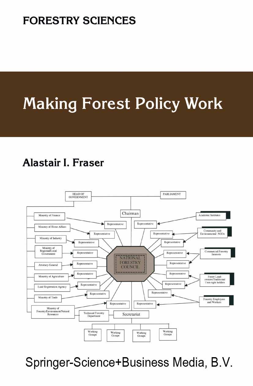 Titlebook: Making Forest Policy Work; Alastair I. Fraser Book 2002 Springer Science+Business Media B.V. 2002 conservation policy.development.forest.f Titlebook: Making Forest Policy Work; Alastair I. Fraser Book 2002 Springer Science+Business Media B.V. 2002 conservation policy.development.forest.f