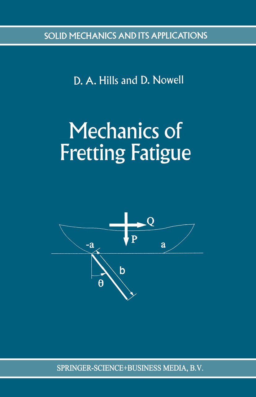 Titlebook: Mechanics of Fretting Fatigue; D. A. Hills,D. Nowell Book 1994 Springer Science+Business Media B.V. 1994 contact mechanics.cracks.fatigue. Titlebook: Mechanics of Fretting Fatigue; D. A. Hills,D. Nowell Book 1994 Springer Science+Business Media B.V. 1994 contact mechanics.cracks.fatigue.