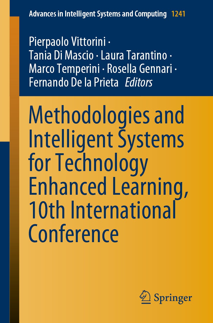 Titlebook: Methodologies and Intelligent Systems for Technology Enhanced Learning, 10th International Conferenc; Pierpaolo Vittorini,Tania Di Mascio, Titlebook: Methodologies and Intelligent Systems for Technology Enhanced Learning, 10th International Conferenc; Pierpaolo Vittorini,Tania Di Mascio,