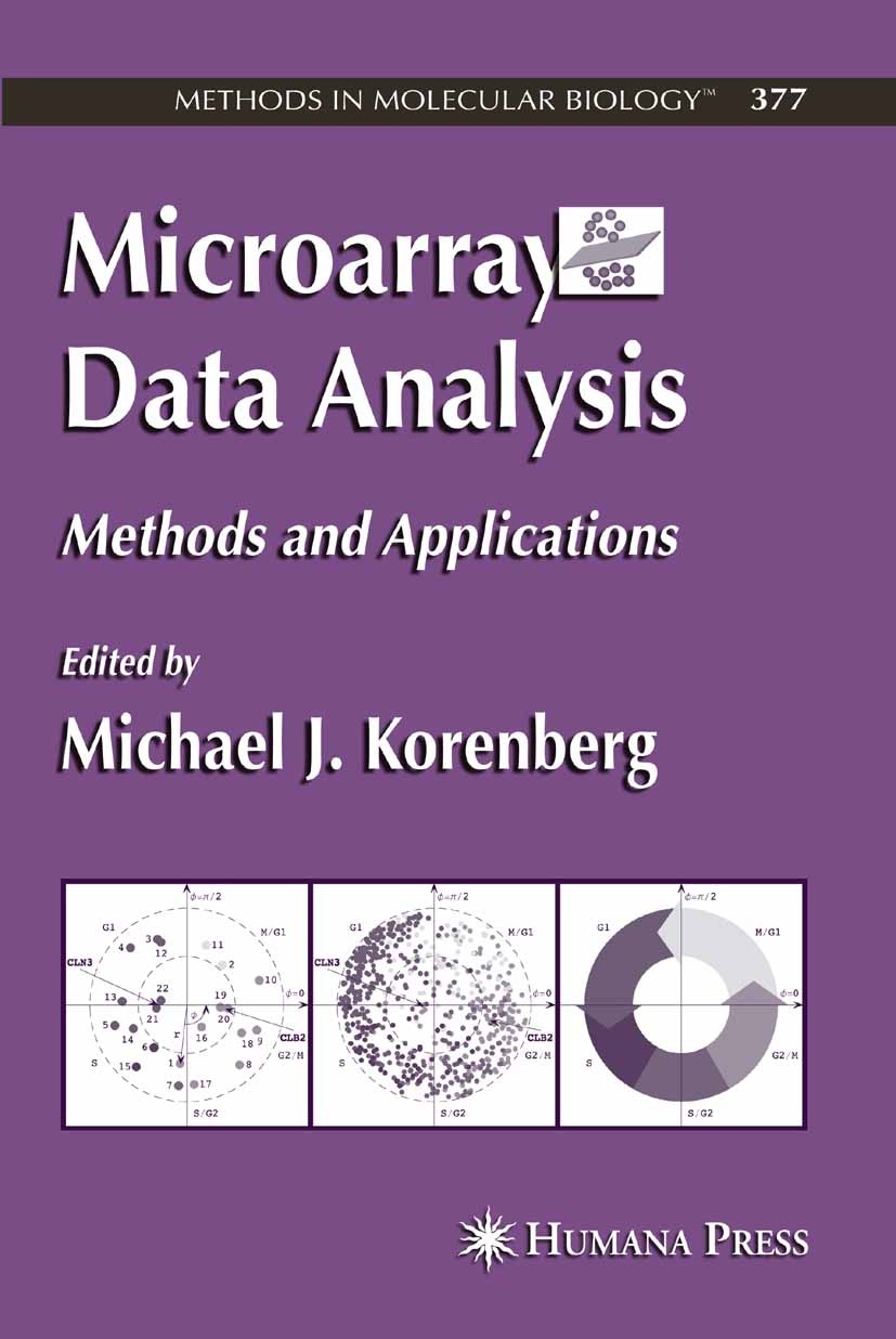 Titlebook: Microarray Data Analysis; Methods and Applicat Michael J. Korenberg Book 2007 Humana Press 2007 Annotation.Gene Ontology.Microarray.gene ex Titlebook: Microarray Data Analysis; Methods and Applicat Michael J. Korenberg Book 2007 Humana Press 2007 Annotation.Gene Ontology.Microarray.gene ex