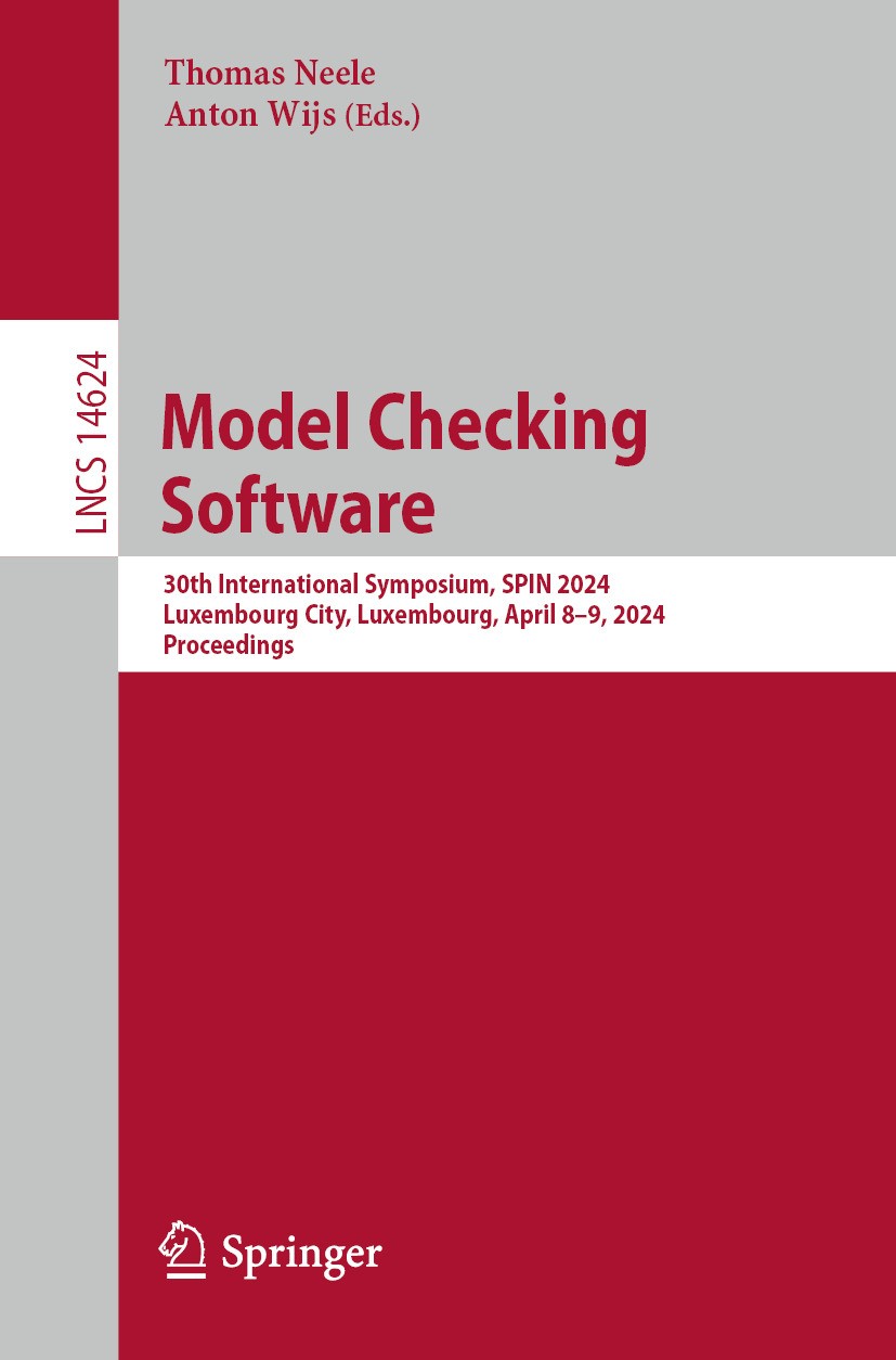 Titlebook: Model Checking Software; 30th International S Thomas Neele,Anton Wijs Conference proceedings 2025 The Editor(s) (if applicable) and The Aut Titlebook: Model Checking Software; 30th International S Thomas Neele,Anton Wijs Conference proceedings 2025 The Editor(s) (if applicable) and The Aut