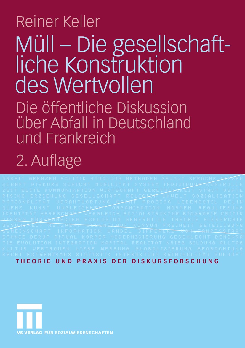 Titlebook: Müll - Die gesellschaftliche Konstruktion des Wertvollen; Die öffentliche Disk Reiner Keller Book 2009Latest edition VS Verlag für Sozialwi Titlebook: Müll - Die gesellschaftliche Konstruktion des Wertvollen; Die öffentliche Disk Reiner Keller Book 2009Latest edition VS Verlag für Sozialwi