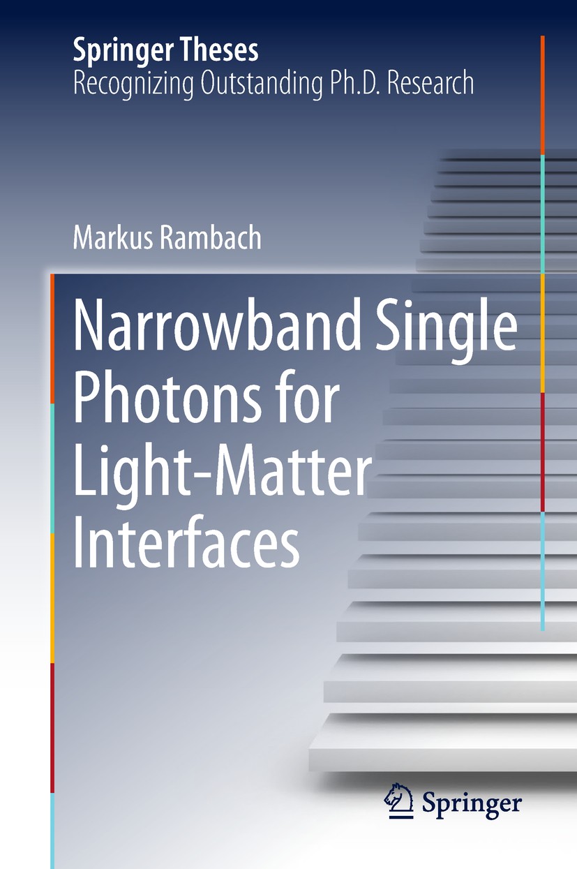Titlebook: Narrowband Single Photons for Light-Matter Interfaces; Markus Rambach Book 2018 The Editor(s) (if applicable) and The Author(s), under exc Titlebook: Narrowband Single Photons for Light-Matter Interfaces; Markus Rambach Book 2018 The Editor(s) (if applicable) and The Author(s), under exc