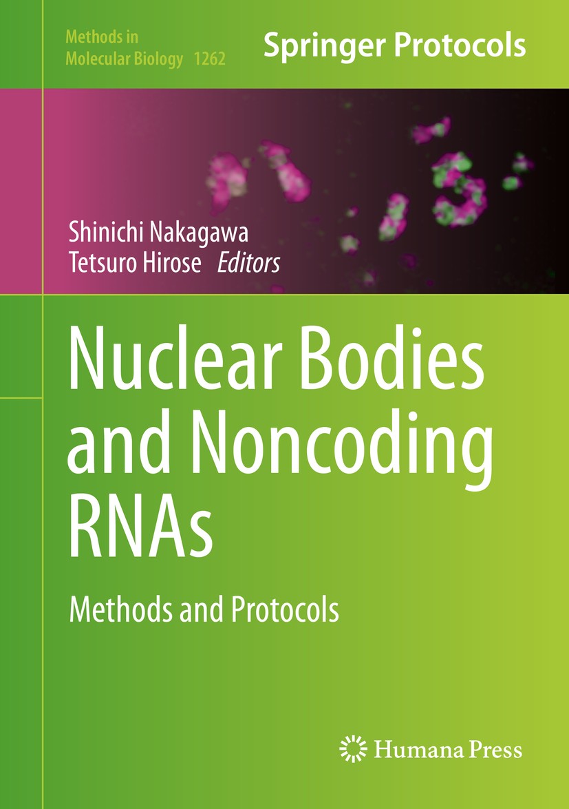 Titlebook: Nuclear Bodies and Noncoding RNAs; Methods and Protocol Shinichi Nakagawa,Tetsuro Hirose Book 2015 Springer Science+Business Media New York Titlebook: Nuclear Bodies and Noncoding RNAs; Methods and Protocol Shinichi Nakagawa,Tetsuro Hirose Book 2015 Springer Science+Business Media New York